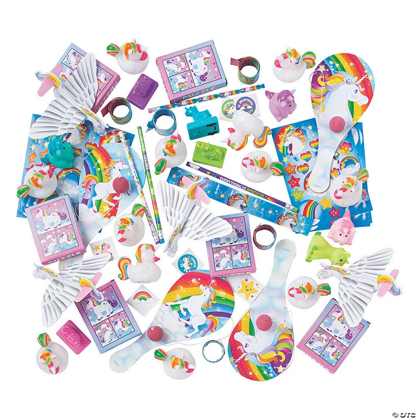 Budget π Unicorn Party Favor Assortment - 50 Pc. β