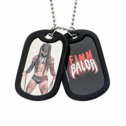 Hot Sale 🤩 WWE Finn Balor Stainless Steel 24" Double 🐶 Dog Tags ✔️