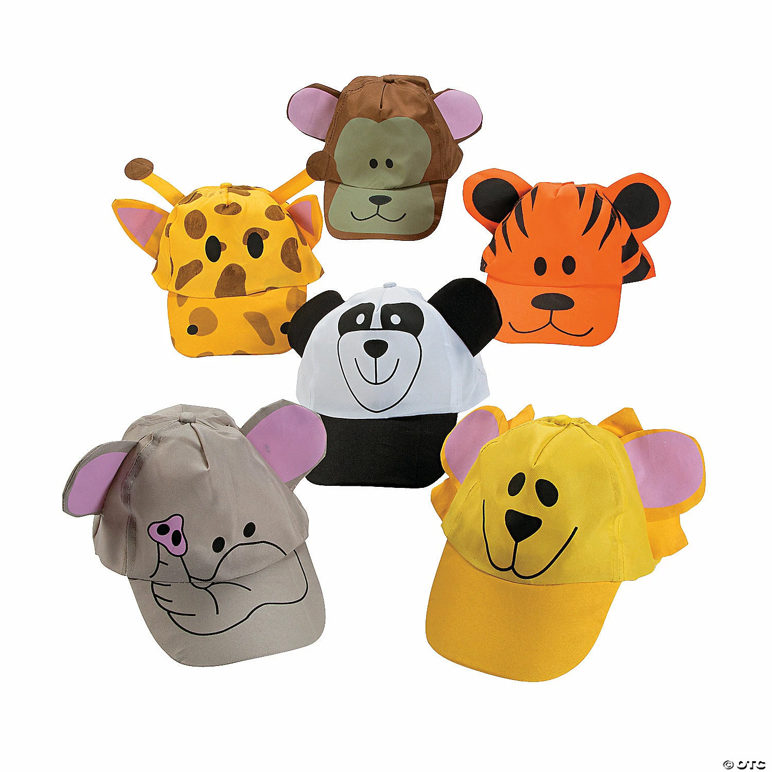 Best Pirce β Zoo Animal βΎ Baseball Caps Assortment - 12 Pc. π